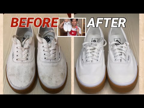 PAANO LINISIN ANG WHITE SHOES GAMIT ANG TOOTHPASTE (EASY STEPS) MAGMUMUKHANG BAGO ULIT!