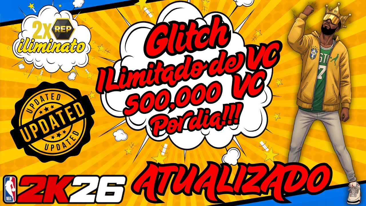 GLITCH INFINITO ATUALIZADO — 500k VC/DIA + 2XP FUNCIONANDO