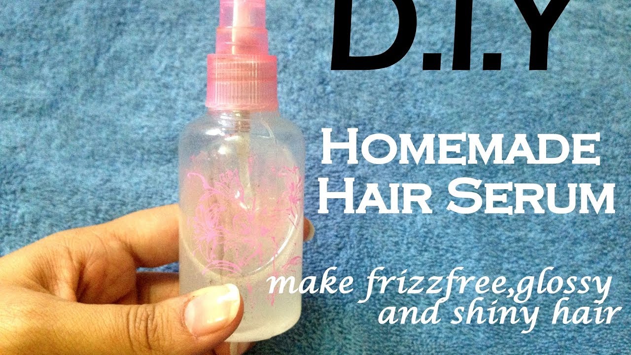 Homemade hair serum for frizz free,soft,shiny and glossy hair | Homemade  hair serum, Homemade hair products, Frizzy hair remedies