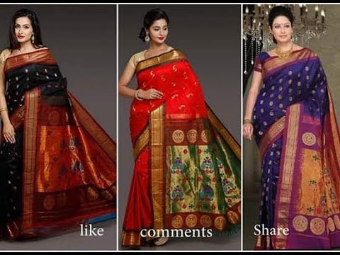 PAITHANI SAREES WEDDING SAREES YEOLA PAITHANI 9860476081 - YouTube