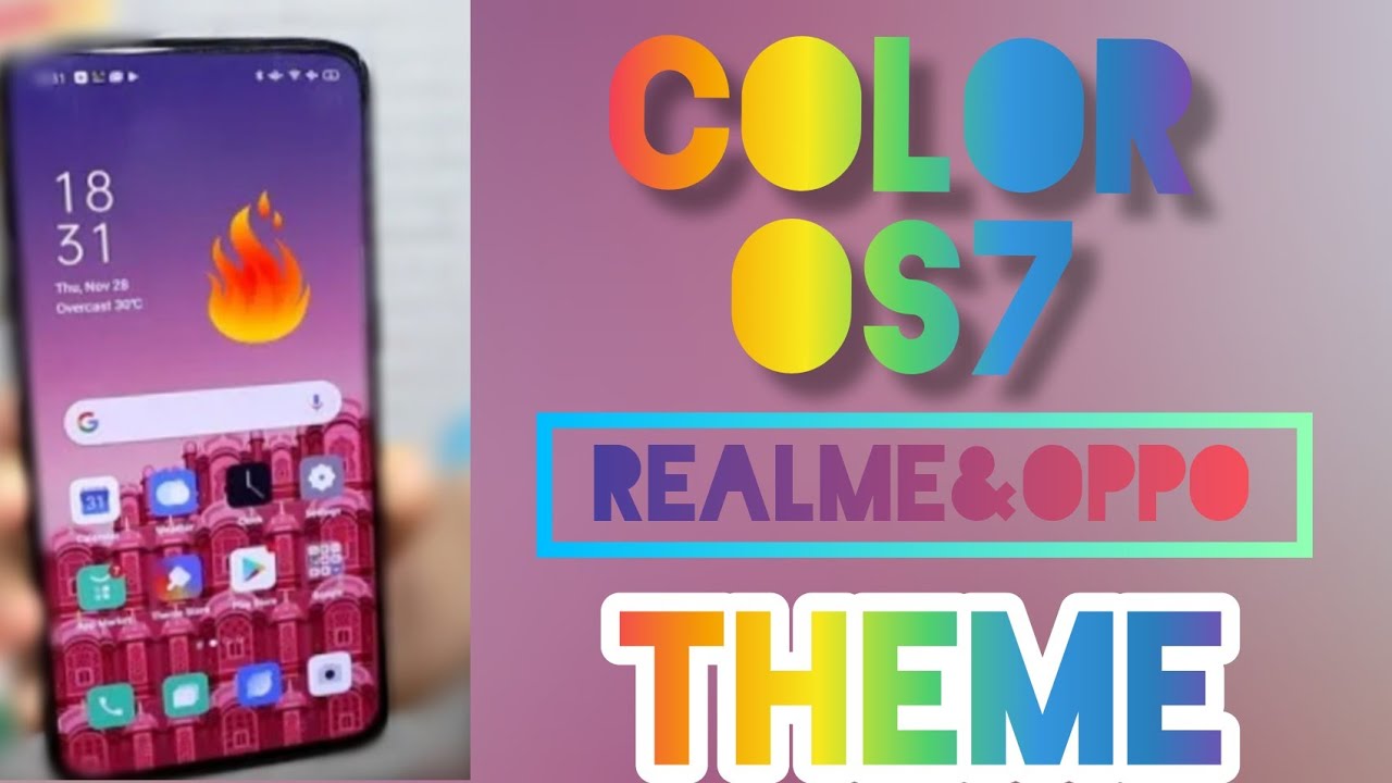 Color os 7 original theme for realme 1,2,u1,c1 install now|| color os 7 theme and features 😍