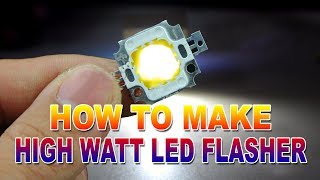 High Power LED Flasher With Only One Component