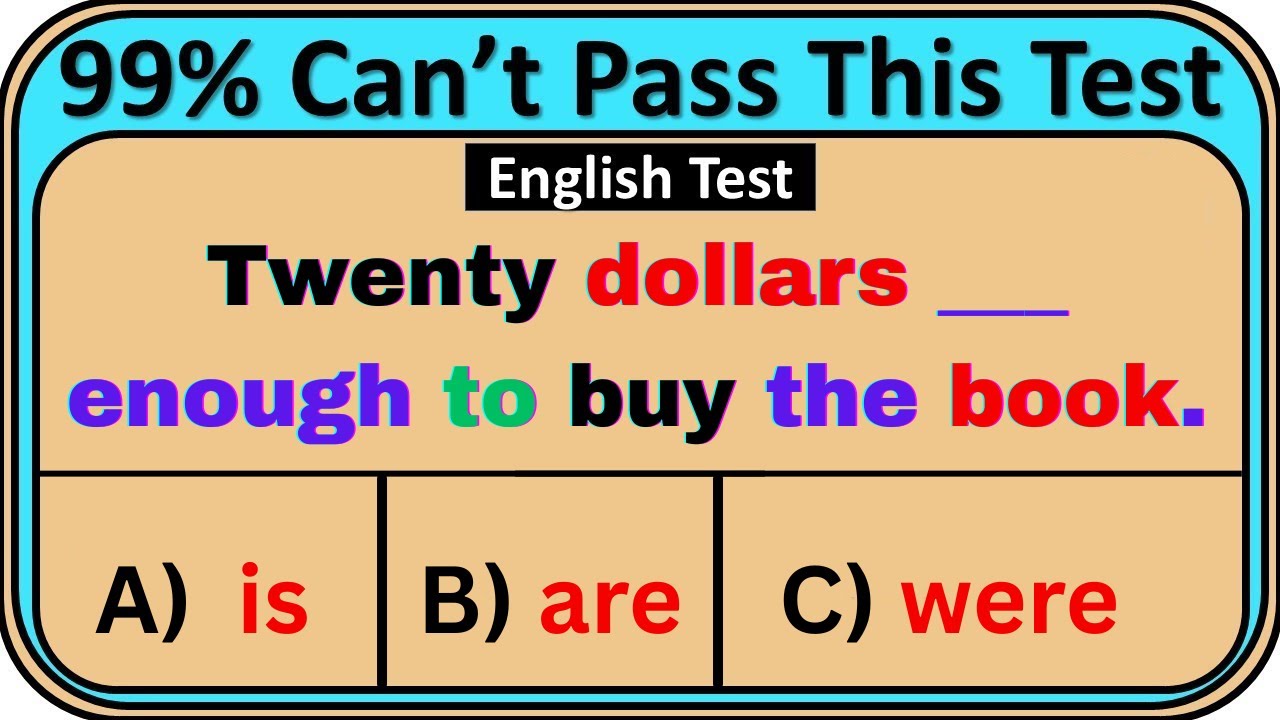 English Grammar Quiz Challenge ️ Only 1% Can Pass This Test! - YouTube