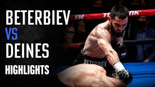 Artur Beterbiev vs Adam Deines Highlights | Relentless Pressure Ends in TKO