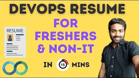 DevOps Resume for Freshers and Non-IT Background in 15 mins #abhishekveeramalla #devops