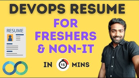 DevOps Resume for Freshers and Non-IT Background in 15 mins #abhishekveeramalla #devops