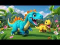 Four Dino Babies Count Back Down | Fun Backward Counting Song for Kids | Roar, Stomp &amp; Sing Along