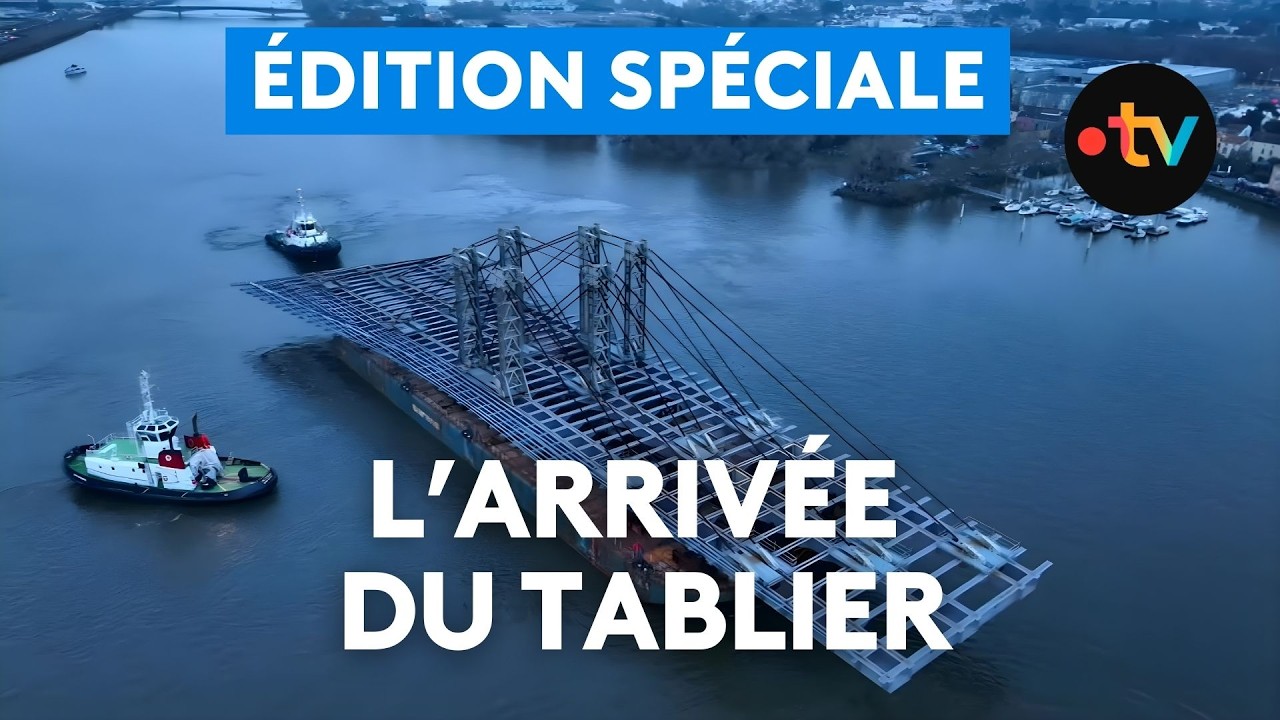 🔴 Édition spéciale : arrivée du tablier du pont Anne-de-Bretagne à Nantes