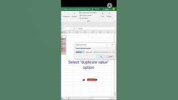 Excel tricks 3 | How to find or highlight duplicate values in excel | excel tips and tricks |#shorts