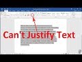 Can't Justify Text (Paragraph) in  Word How to Fix Text Paragraph Not Justifying Issue in Word