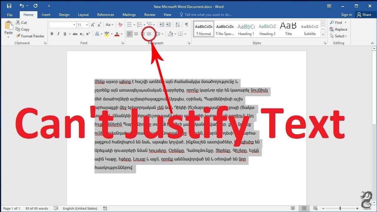 Can't Justify Text (Paragraph) in Word How to Fix Text ...