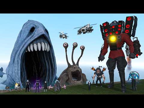 WHAT IF SEA MONSTERS ATTACKED THE SKIBIDI TOILET UNIVERSE? — Garry’s Mod