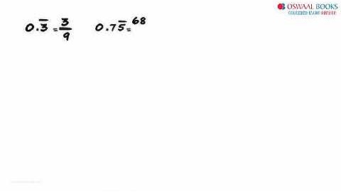 How do we Write a Non Terminating Recurring Decimal in the form P by Q (Shortcut)