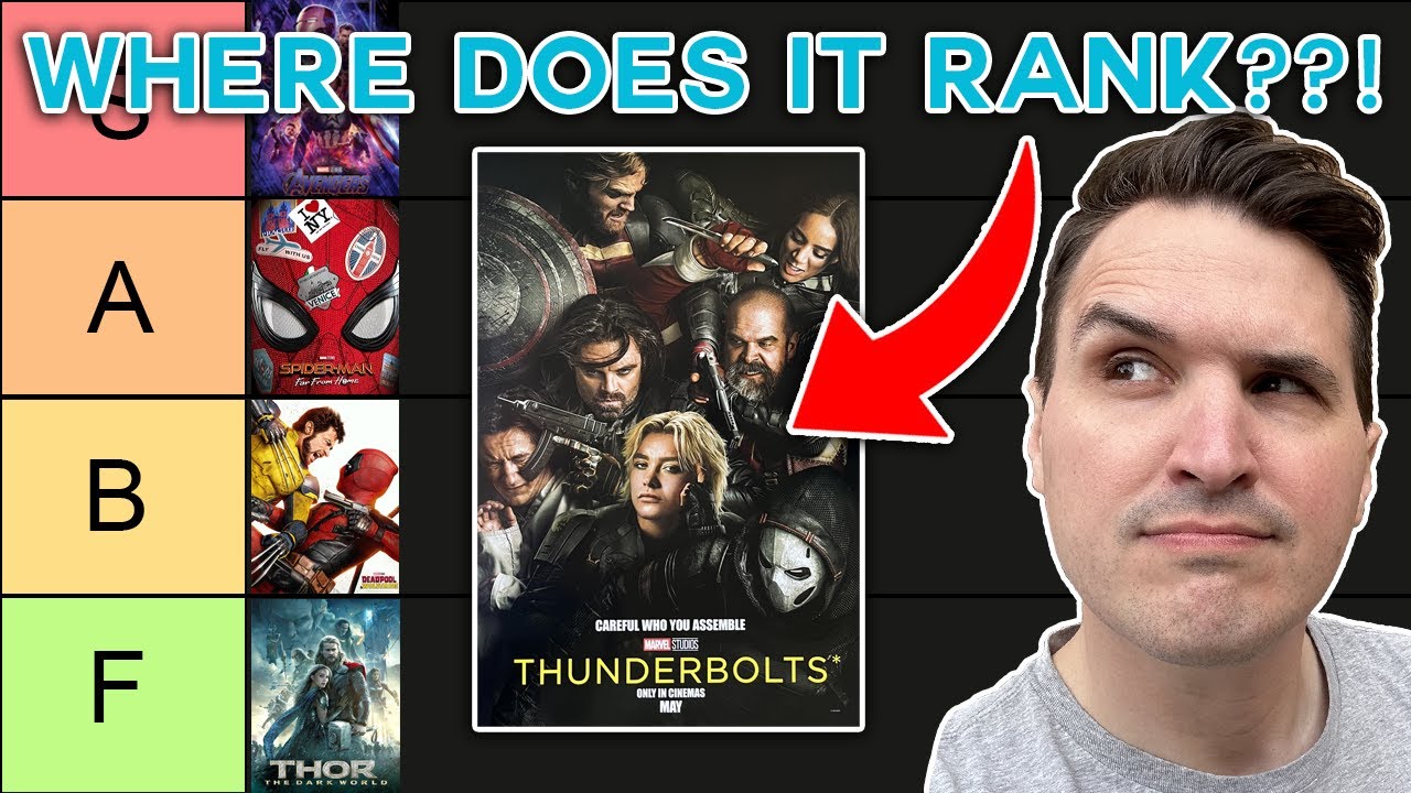 Marvel Movie Tier List | Ranking Every MCU Movie, Thunderbolts, Avengers