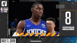 RJ Barrett Full Highlights Knicks vs Suns (2019.07.07) Summer League - 8 Points, 10 Reb!