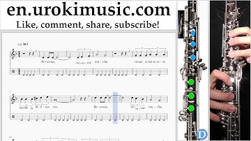 How to Play Oboe Besame Mucho Tabs Part#2 um-b352