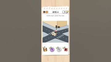 Brain Test 2 Level 9 Agent Smith || Smith must catch the man.