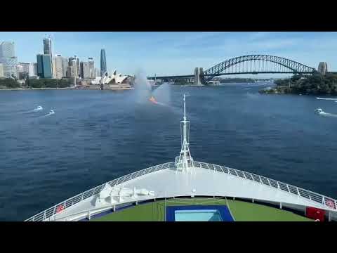 Footage from the bridge of Pacific Explorer