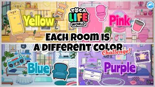 Toca Life World | Each room is a different color challange!? #2 | Toca Boca screenshot 1