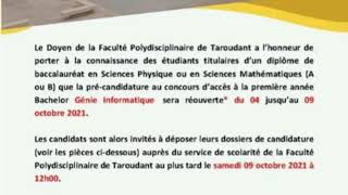 bachlor génie informatique  2021 faculte polydiscilinaire Taroudant shorts