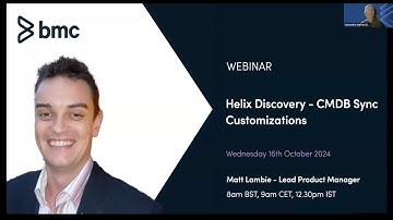 Webinar - Helix Discovery & CMDB Sync Customizations
