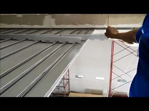 تصویری: سقف های قفسه ای آلومینیومی بادوام