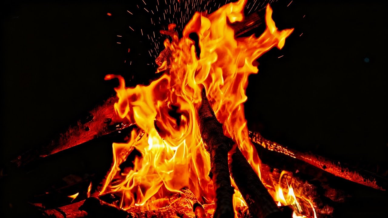 LIVE 🔥 Fire Crackling Sounds 24/7 | No Music Campfire Ambience