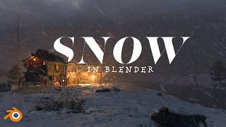 How to create Snow in Blender