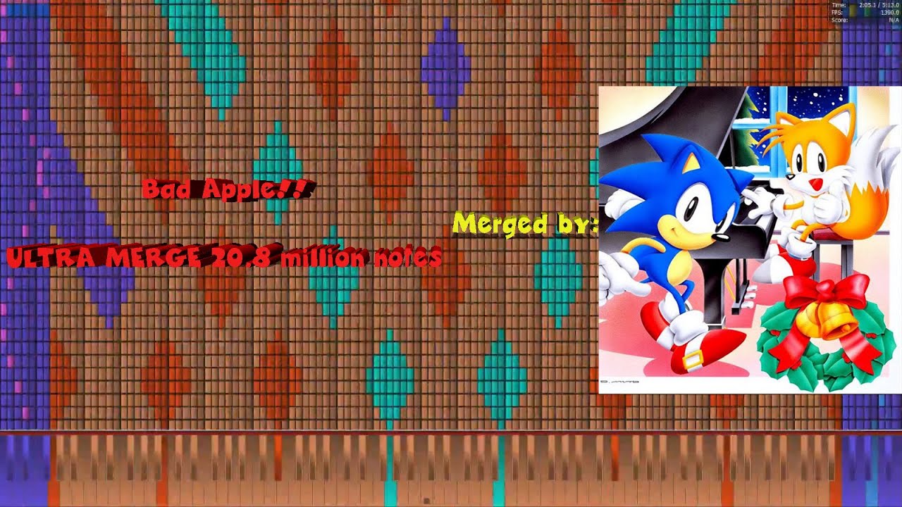 [Black MIDI] PFA - Bad Apple!! ULTRA MERGE 20.8 million notes (ALMOST NO LAG) ~ Dmitry's Music