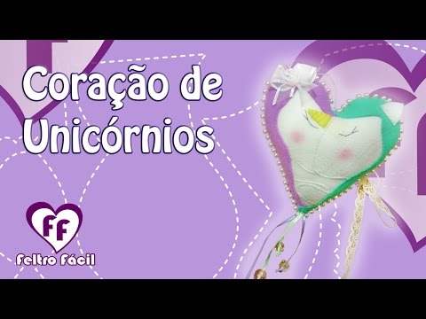 Passo a Passo Coração de Unicórnios