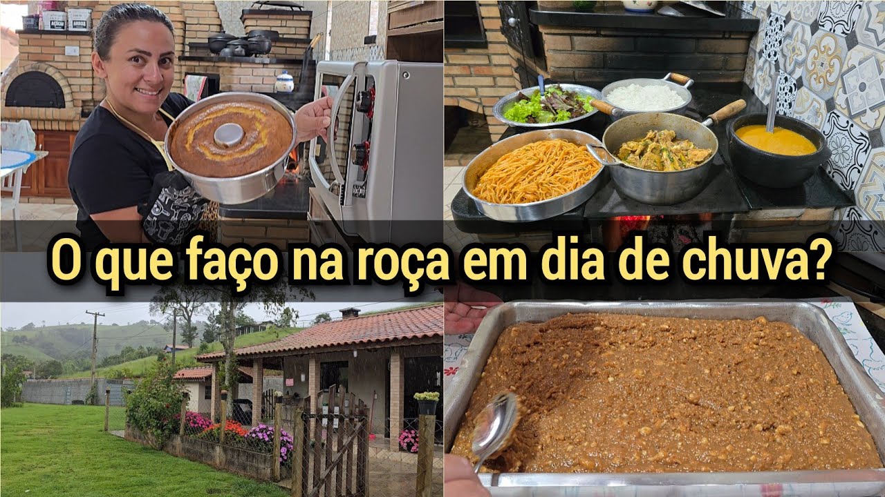 NO FOGÃO CAIPIRA COMIDA RAIZ/FRANGO CAIPIRA/DOCE DE LEITE/BOLO DE NATA+INGRID NO 1⁰ EMPREGO.