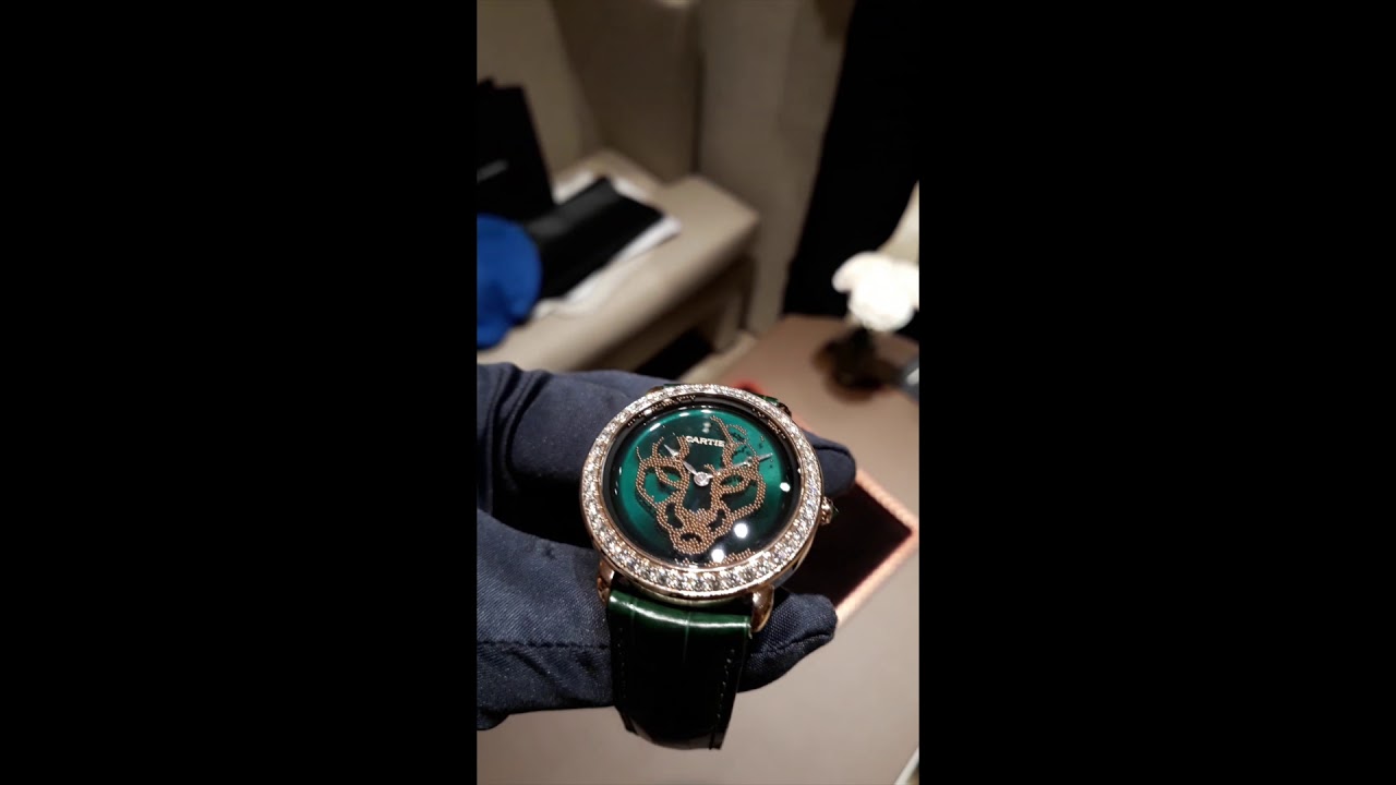 cartier panthere watch video