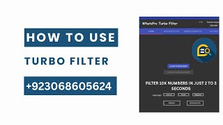 Turbo WhatsApp Filter Review | Bulk WhatsApp Number Checker Software| #howto #whatsapptools screenshot 1