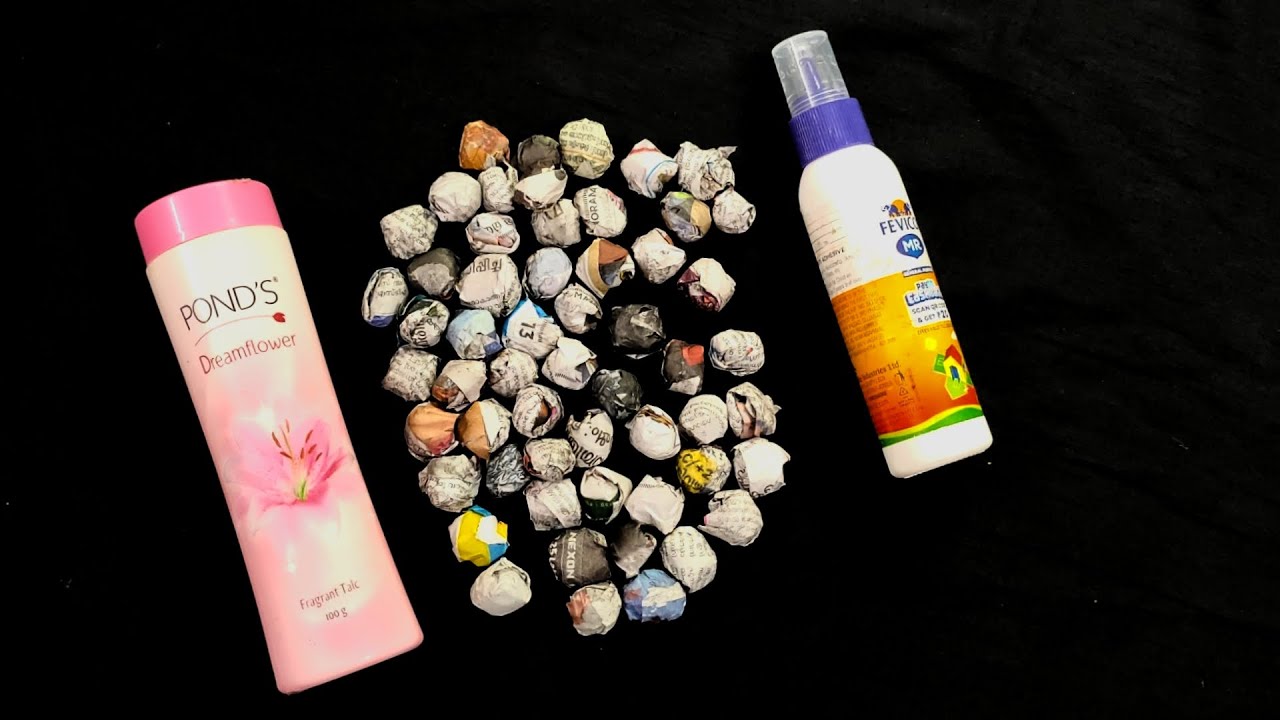 How to make a flower pot using newspaper and powder bottles || DIY newspaper crafts.