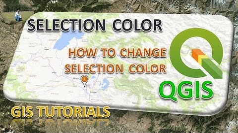 How to change the selection color in QGIS