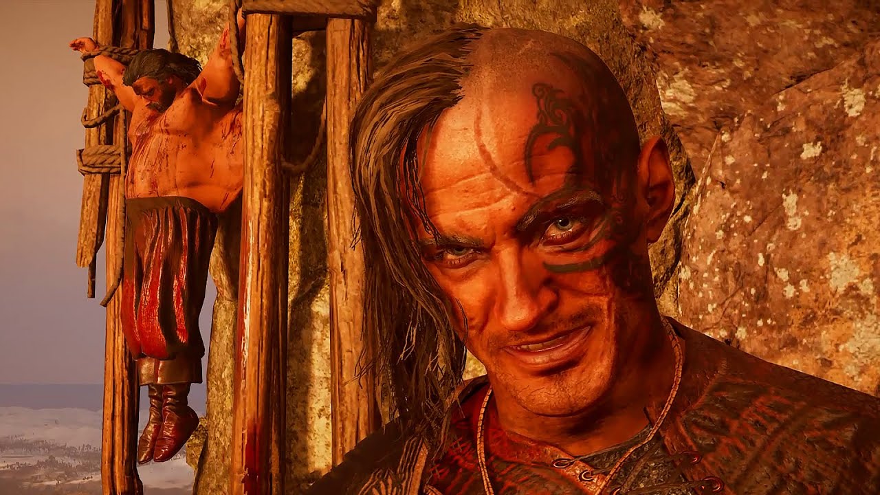 Assassin's Creed: Valhalla - King Rhodri Blood Eagle Scene - YouTube