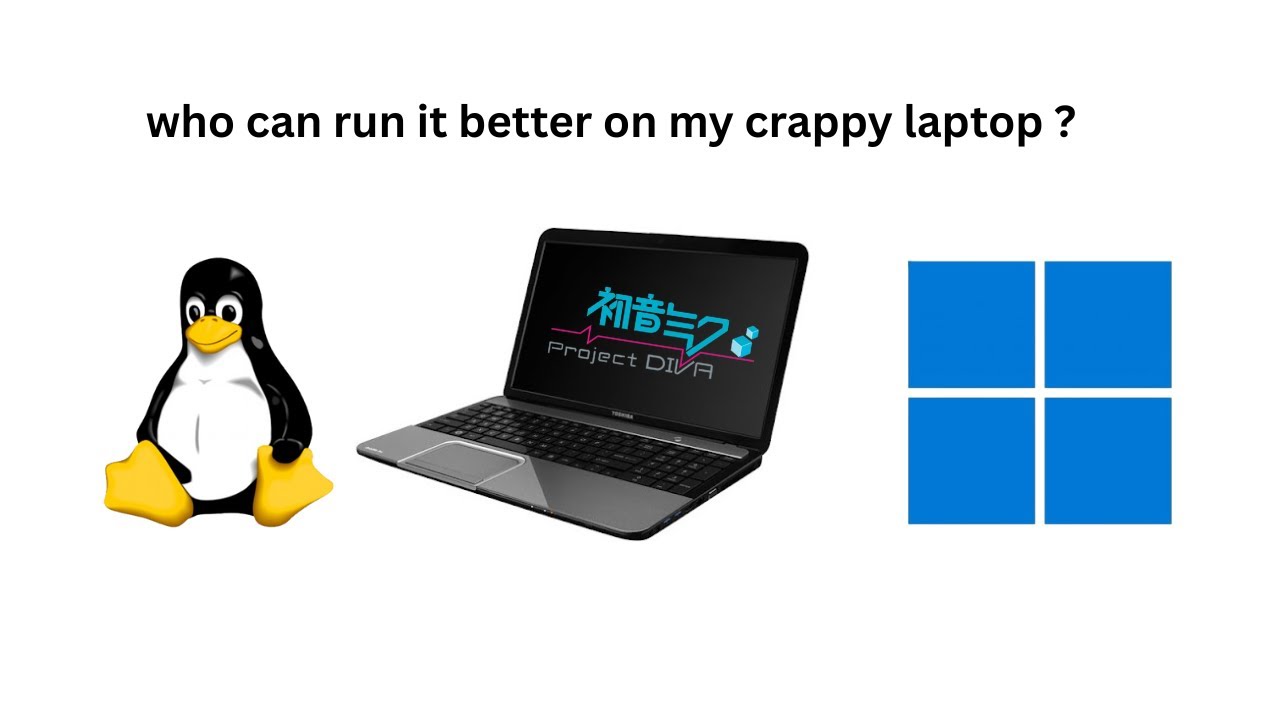 Original project diva on an Old Laptop Windows 11 VS Linux Mint - YouTube