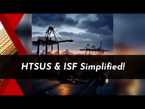 Master HTSUS Codes ISF Filing Simplified