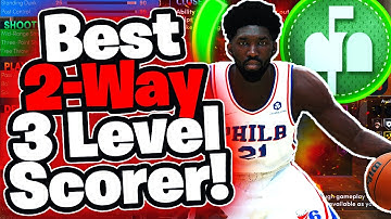 GAME BREAKING NBA 2K22 NEXT GEN 2 WAY 3 LEVEL SCORER CENTER BUILD