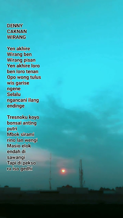 Download lagu Wirang Denny caknan. lirik lagu wirang. #trending