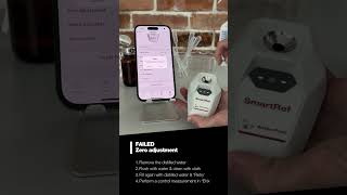 What To Do If The Zero Adjustment With The Smartref Refractometer Failed