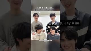 B.D.U IG update: Q&A with English Subs 042624