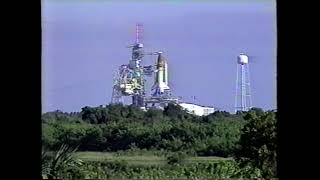 STS-73 Space Shuttle Columbia Launch Attempt Scrubbed