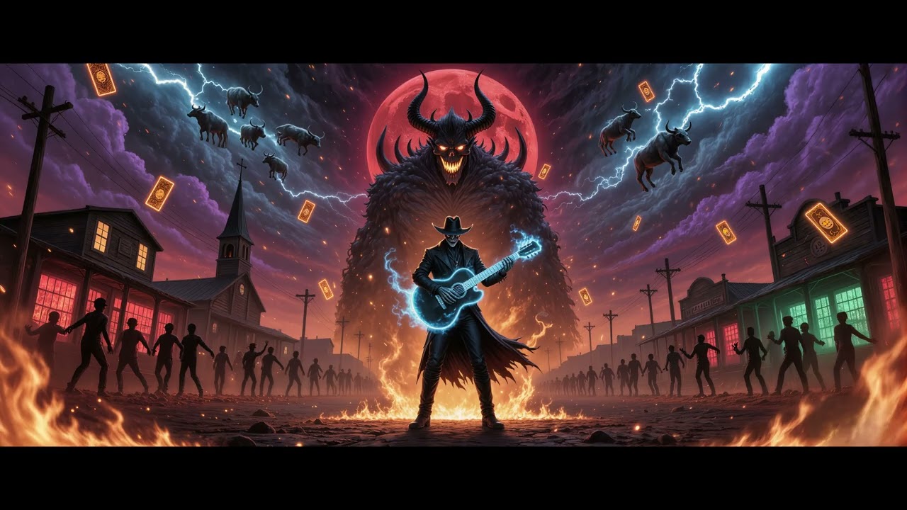 Iron Maiden – Number of the Beast | Dark Country Outlaw Cover 4K