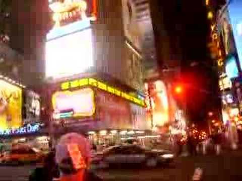 Pitt fans cheering in Times Square