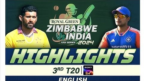 3rd T20 | English | Highlights | India Tour Of Zimbabwe | 10th July 2024