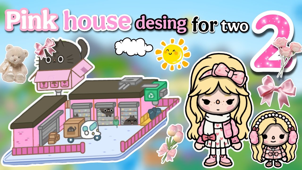 💓🧸ДИЗАЙН РОЗОВОГО ДОМА ДЛЯ ДВОИХ 2 | ИДЕИ ТОКА БОКА🎀🌺🌸💝 ИДЕИ ДОМА 💞💗