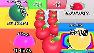 Ball Run 2048 vs Ball Run Infinity vs Fruit Run Master: Count Games gameplay 👌