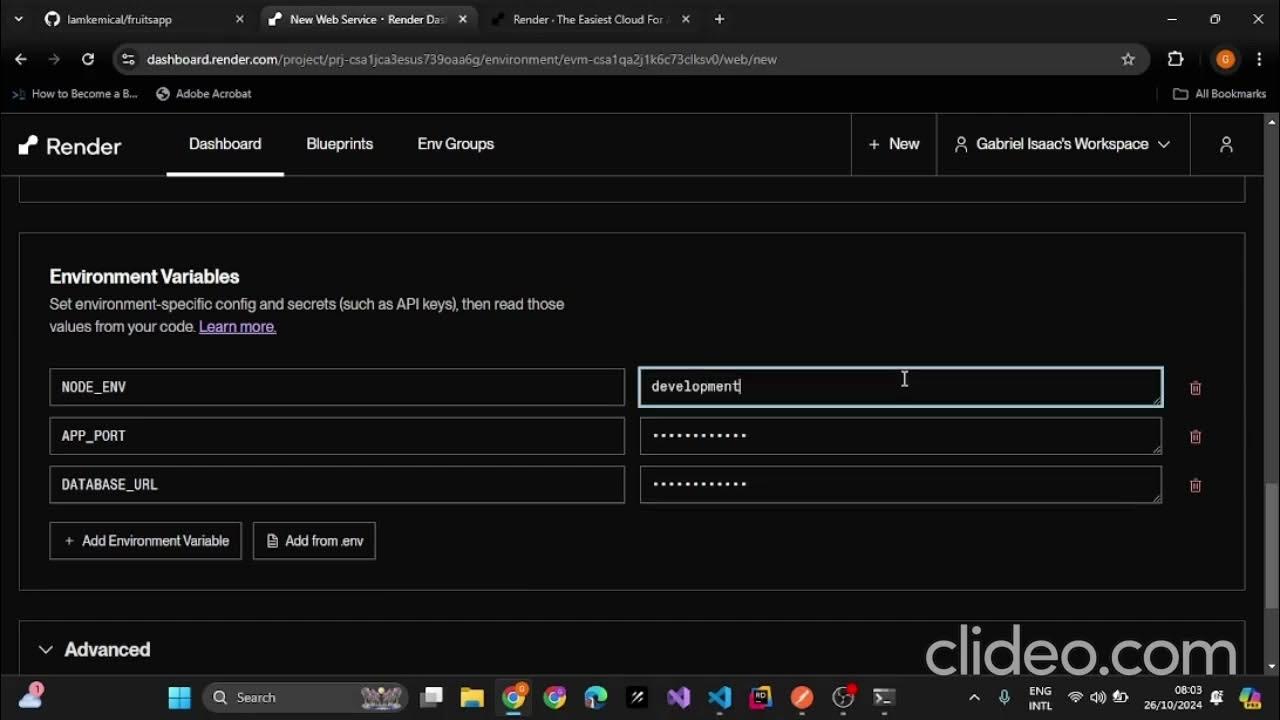 Deploy a Node.js Application with a PostgresDB to Render using Github ...