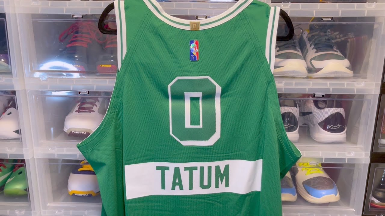 Jayson Tatum Nike Authentic City Edition 75th Anniversary Jersey - YouTube